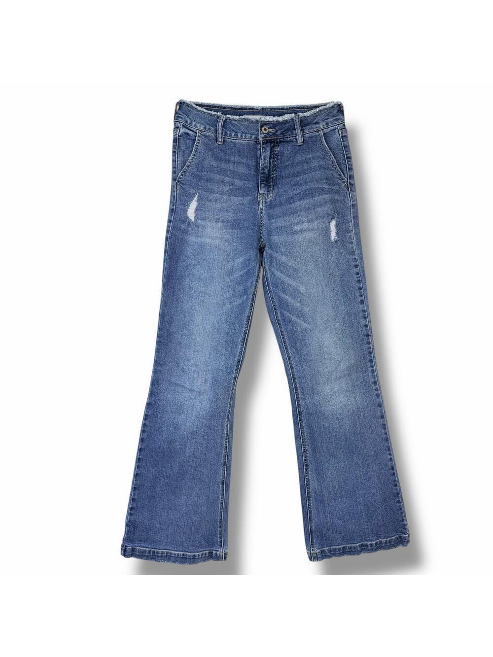 KanCan Makayla Ultra High Rise Waist Flare Jeans KC70008M Medium Wash 5 / 26